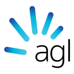 logo for agl. preferred energy supplier to compare business electricity