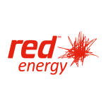 logo for red energy. preferred energy supplier to compare business electricity